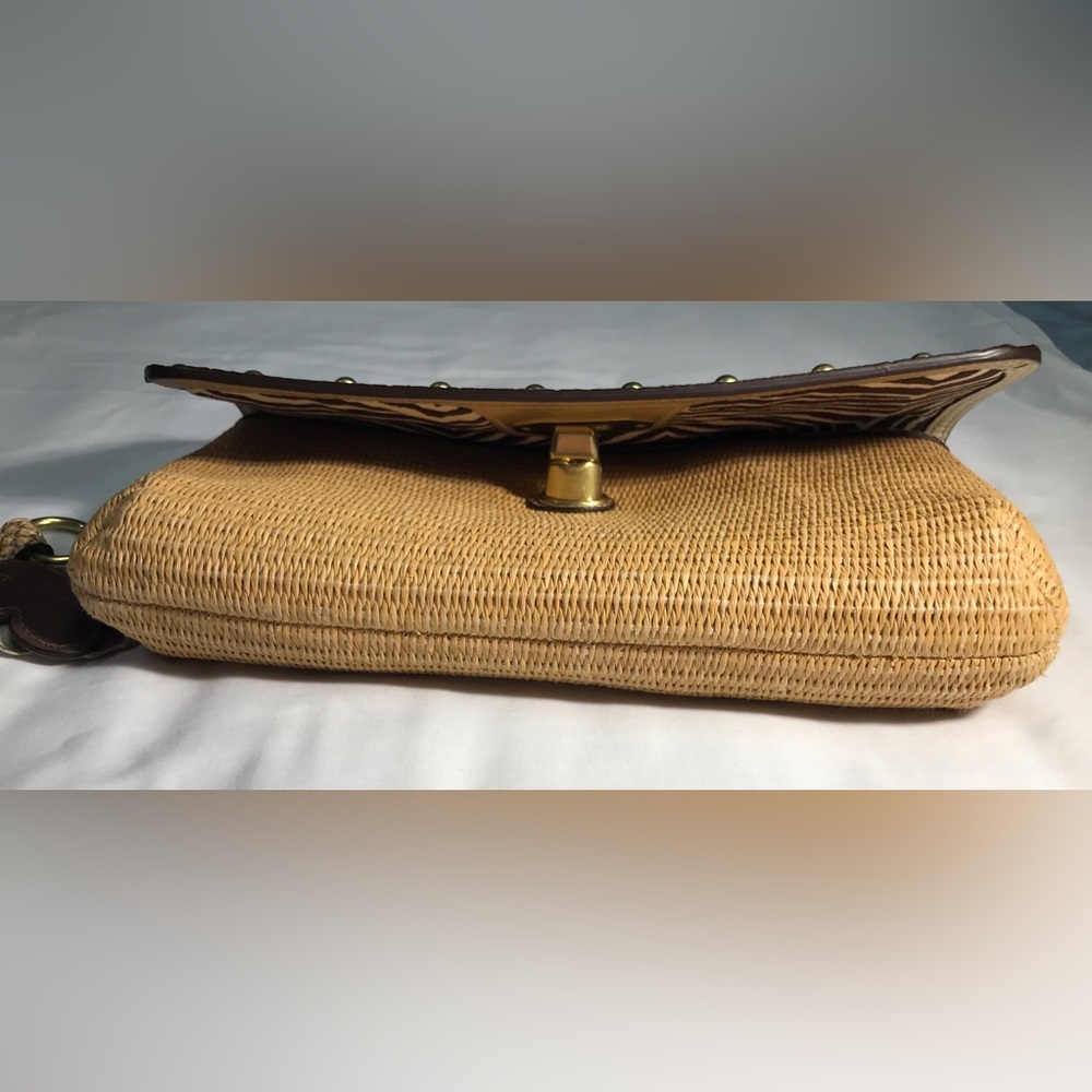 Coach Straw Python Clutch - Picture 12 of 15